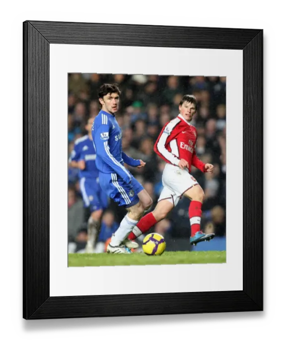 Framed Print : Andrey Arshavin (Arsenal) Yury Zhirkov (Chelsea). Chelsea 2: 0 Arsenal. Barclays Premier League