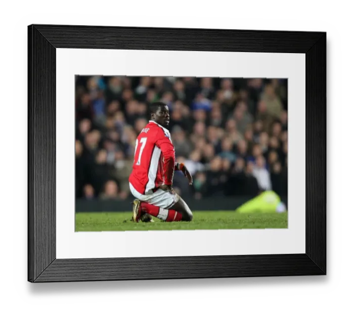 Framed Print : Eboue's Struggle: Arsenal vs. Chelsea 2-0, Barclays Premier League (2010)