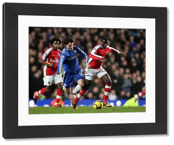 Emmanuel Eboue (Arsenal) Yury Zhirkov (Chelsea). Chelsea 2: 0 Arsenal. Barclays Premier League