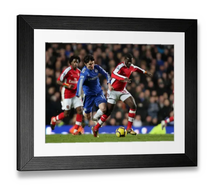 Framed Print : Emmanuel Eboue (Arsenal) Yury Zhirkov (Chelsea). Chelsea 2: 0 Arsenal. Barclays Premier League
