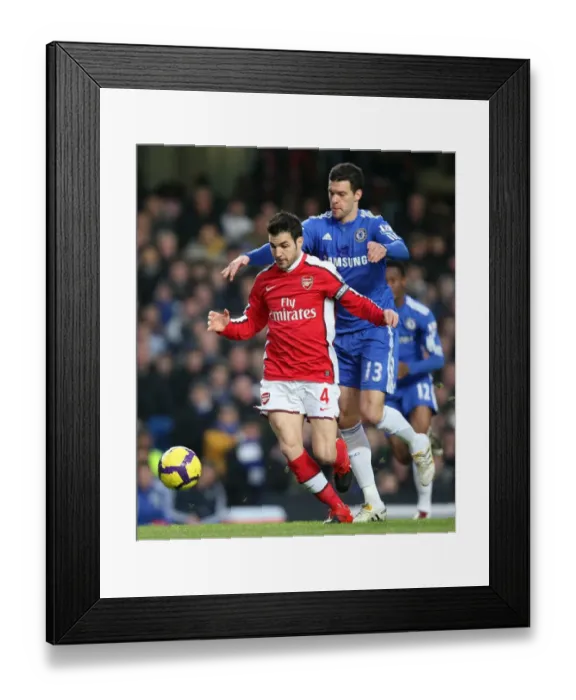 Framed Print : Cesc Fabregas (Arsenal) Michael Ballack (Chelsea). Chelsea 2: 0 Arsenal
