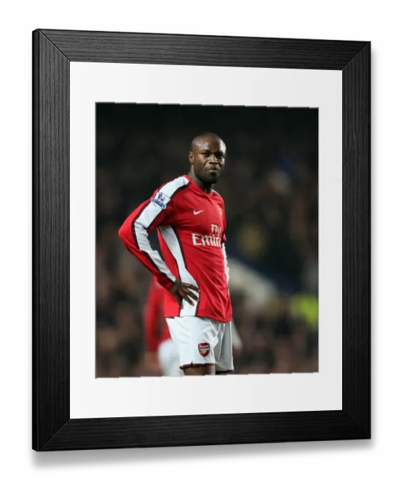 Framed Print : William Gallas (Arsenal). Chelsea 2: 0 Arsenal. Barclays Premier League