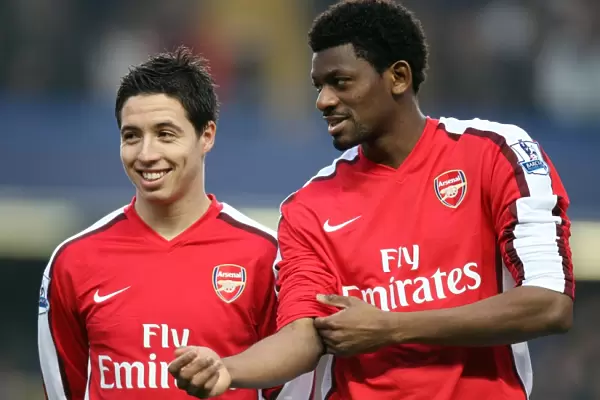 Samir Nasri and Abou Diaby (Arsenal). Chelsea 2: 0 Arsenal. Barclays Premier League