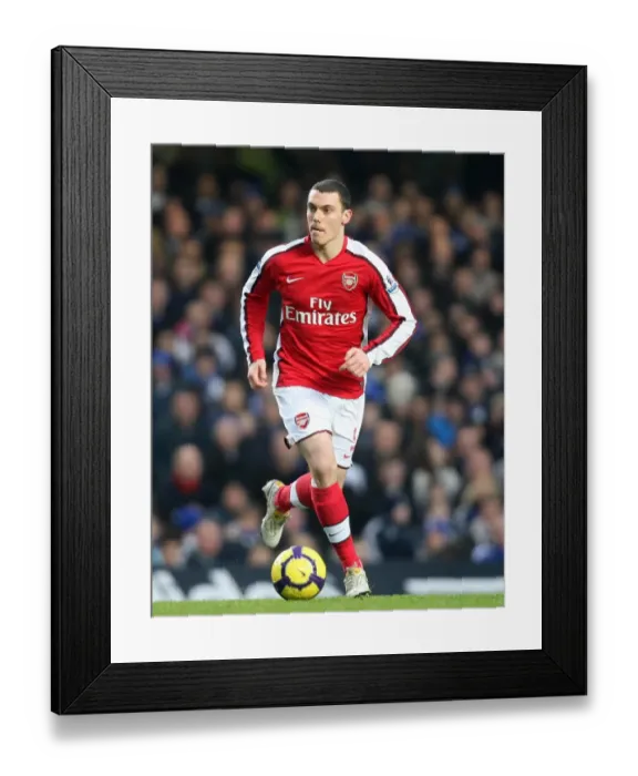Framed Print : Thomas Vermaelen (Arsenal). Chelsea 2: 0 Arsenal. Barclays Premier League