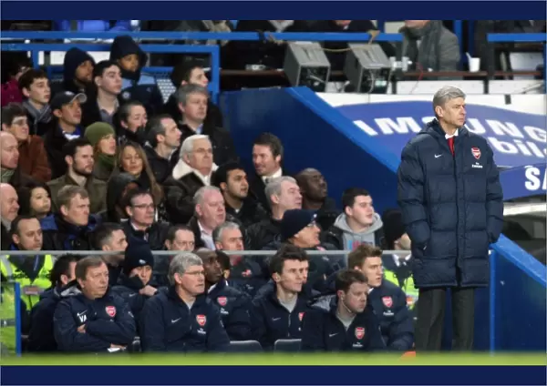 Arsene Wenger the Arsenal Manager. Chelsea 2: 0 Arsenal. Barclays Premier League