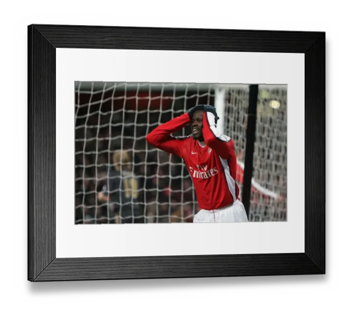 Framed Print : Emmanuel Eboue's Victory: Arsenal 1-0 Liverpool, Barclays Premier League (2010)