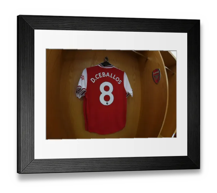 Framed Print : Arsenal FC: Pre-Match Room - Arsenal v AFC Bournemouth, Premier League (2019-20)