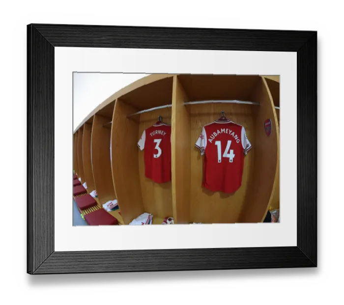 Framed Print : Arsenal FC: Tierney and Aubameyang's Pre-Match Gear Up in Emirates Stadium (Arsenal v AFC Bournemouth, 2019-20) Framed Print : Arsenal FC: Tierney and Aubameyang's Pre-Match Gear Up in Emirates Stadium (Arsenal v AFC Bournemouth, 2019-20)