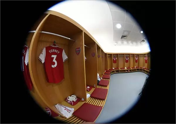 Arsenal FC: Kieran Tierney's Match-Ready Shirt in the Changing Room (2019-2020)
