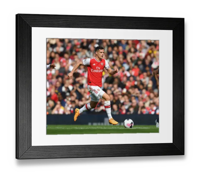Framed Print : Granit Xhaka: Arsenal vs AFC Bournemouth, Premier League 2019-20 Framed Print : Granit Xhaka: Arsenal vs AFC Bournemouth, Premier League 2019-20