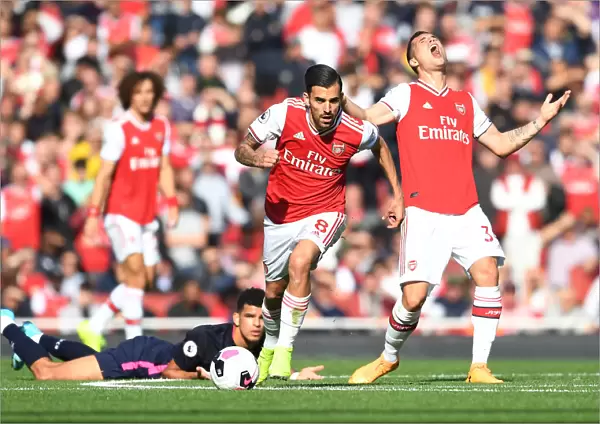 Arsenal's Dani Ceballos in Action against AFC Bournemouth, Premier League 2019-20