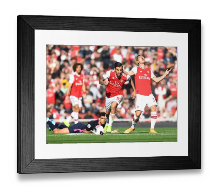 Framed Print : Arsenal's Dani Ceballos in Action against AFC Bournemouth, Premier League 2019-20
