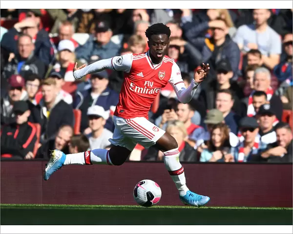 Arsenal's Bukayo Saka in Action: Premier League 2019-20 - Arsenal vs AFC Bournemouth