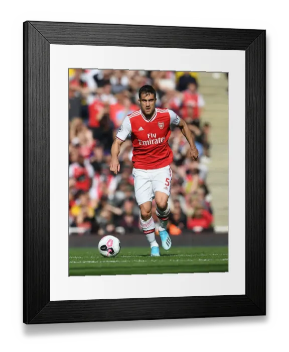 Framed Print : Sokratis in Action: Arsenal vs AFC Bournemouth, Premier League 2019-20