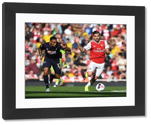 Arsenal's Dani Ceballos Outmaneuvers Bournemouth's Callum Wilson during the Arsenal v AFC Bournemouth Premier League Match, October 2019