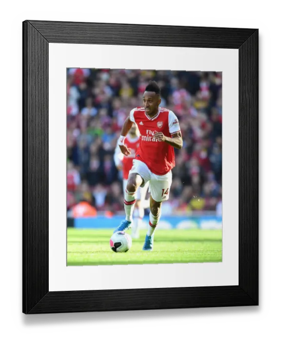 Framed Print : Arsenal's Aubameyang Shines in Arsenal v AFC Bournemouth Premier League Clash, 2019-20
