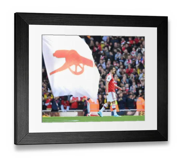 Framed Print : Arsenal's Sokratis in Action against AFC Bournemouth, Premier League 2019-20