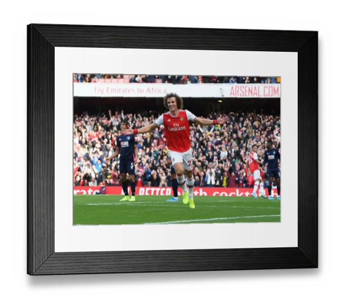 Framed Print : David Luiz Stunner: Arsenal's Dramatic Victory Over AFC Bournemouth in the Premier League 2019-20