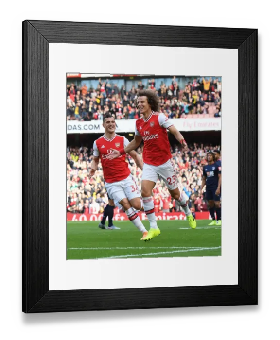 Framed Print : Arsenal's David Luiz Scores the Winner: Arsenal FC vs AFC Bournemouth, Premier League 2019-20
