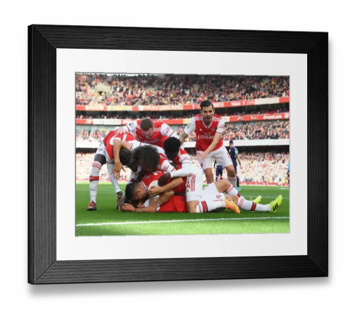 Framed Print : Arsenal: David Luiz's Goal and Team Celebration vs AFC Bournemouth (2019-20) Framed Print : Arsenal: David Luiz's Goal and Team Celebration vs AFC Bournemouth (2019-20)