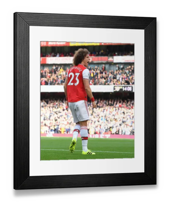 Framed Print : David Luiz Scores: Arsenal FC vs AFC Bournemouth, Premier League 2019-20 Framed Print : David Luiz Scores: Arsenal FC vs AFC Bournemouth, Premier League 2019-20