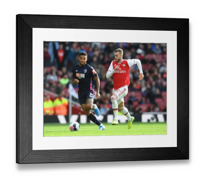 Framed Print : Arsenal vs. AFC Bournemouth: Calum Chambers vs. Joshua King Clash in Premier League Showdown Framed Print : Arsenal vs. AFC Bournemouth: Calum Chambers vs. Joshua King Clash in Premier League Showdown