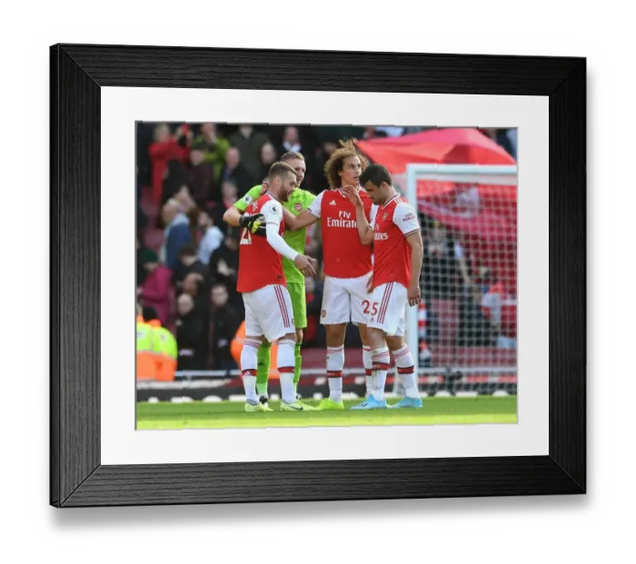 Framed Print : Arsenal Players Celebrate Victory Over AFC Bournemouth in 2019-20 Premier League Framed Print : Arsenal Players Celebrate Victory Over AFC Bournemouth in 2019-20 Premier League