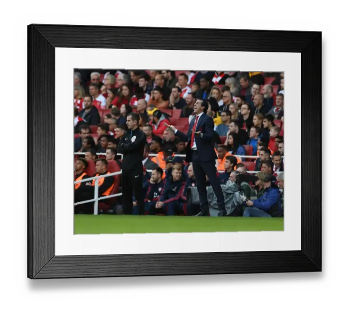 Framed Print : Unai Emery Leads Arsenal Against AFC Bournemouth in Premier League Showdown