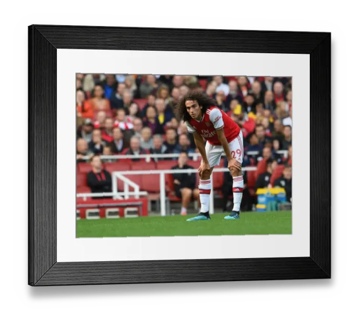 Framed Print : Arsenal's Guendouzi in Action Against AFC Bournemouth, Premier League 2019-20