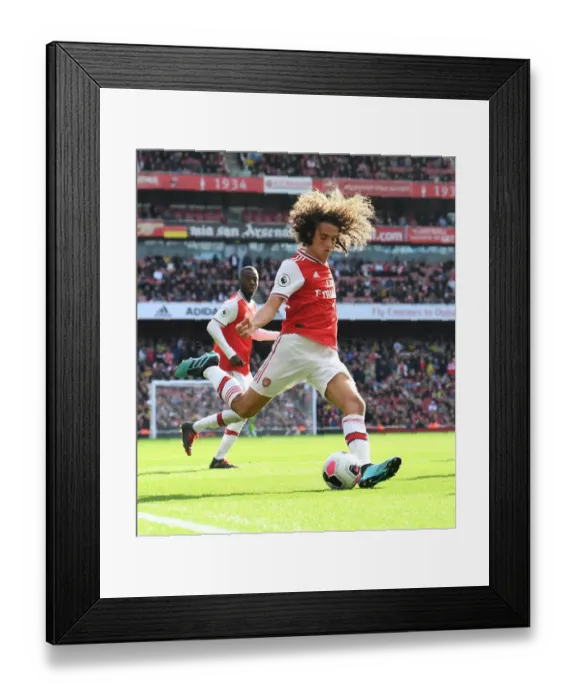 Framed Print : Guendouzi in Action: Arsenal vs. AFC Bournemouth, Premier League 2019-20