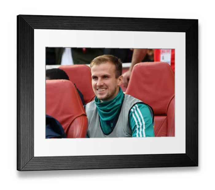 Framed Print : Arsenal's Rob Holding Ready for Arsenal v AFC Bournemouth Clash (2019-20) Framed Print : Arsenal's Rob Holding Ready for Arsenal v AFC Bournemouth Clash (2019-20)