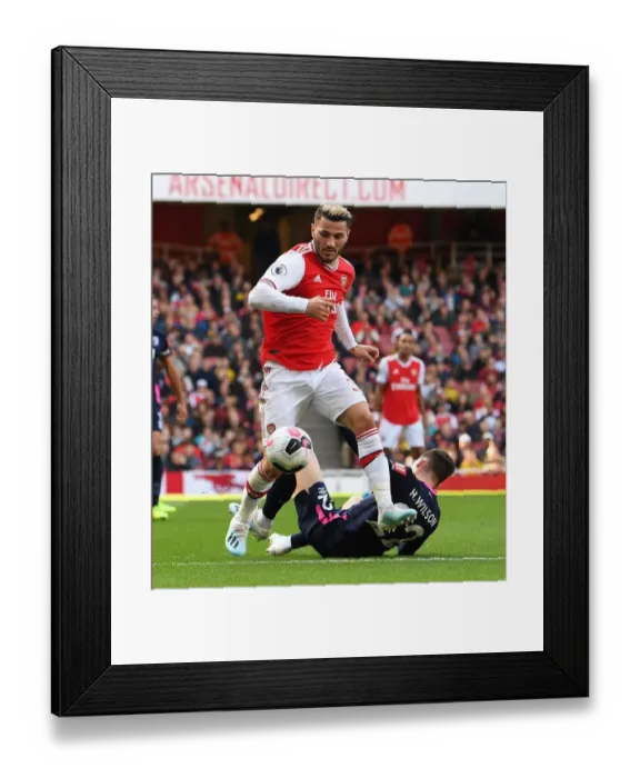 Framed Print : Arsenal vs. AFC Bournemouth: Sead Kolasinac and Harry Wilson Clash in Premier League Showdown