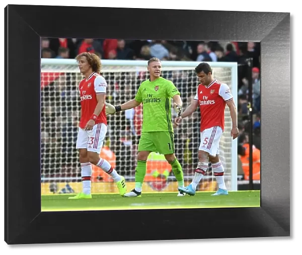 Arsenal FC: Luiz, Leno, and Sokratis Celebrate Victory Over AFC Bournemouth (2019-20)