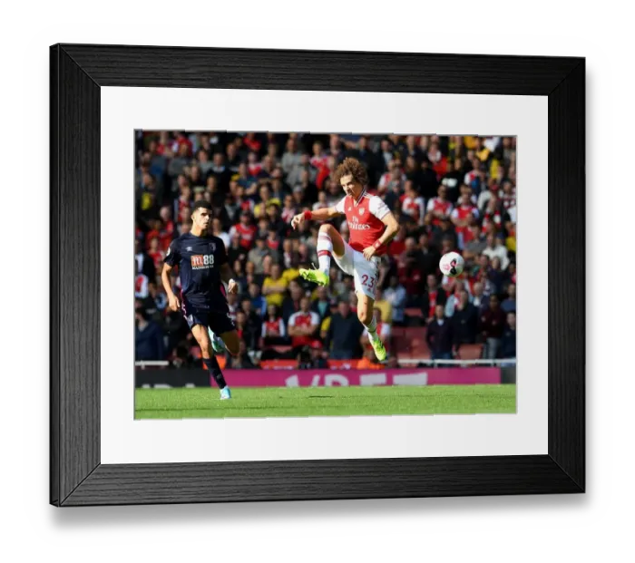 Framed Print : Arsenal's David Luiz in Action Against AFC Bournemouth, Premier League 2019-20 Framed Print : Arsenal's David Luiz in Action Against AFC Bournemouth, Premier League 2019-20