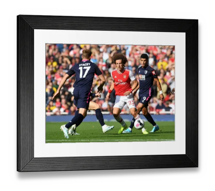 Framed Print : David Luiz in Action: Arsenal vs. AFC Bournemouth, Premier League 2019-20 Framed Print : David Luiz in Action: Arsenal vs. AFC Bournemouth, Premier League 2019-20