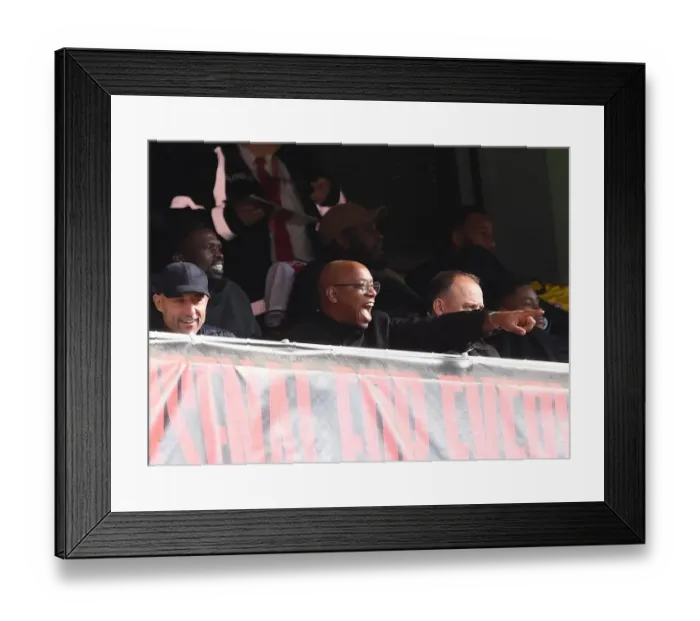 Framed Print : Ian Wright at Arsenal's Emirates Stadium: Arsenal FC vs AFC Bournemouth, Premier League 2019-20