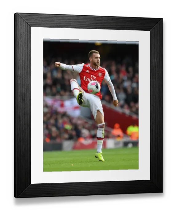 Framed Print : Arsenal's Calum Chambers in Action against AFC Bournemouth, Premier League 2019-20
