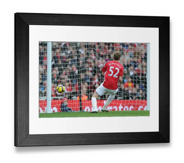 Framed Print : Nicklas Bendtner taps in Emmanuel Eboues cross to score the 1st Arsenal goal Framed Print : Nicklas Bendtner taps in Emmanuel Eboues cross to score the 1st Arsenal goal