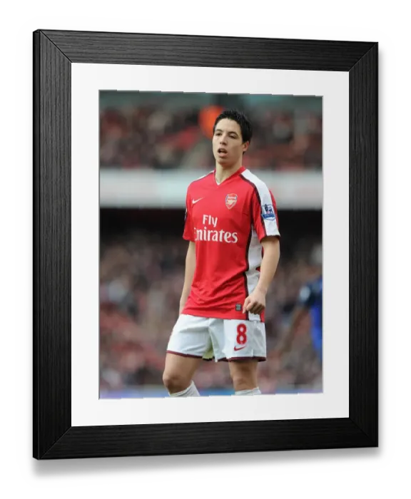 Framed Print : Arsenal's Samir Nasri Shines in 2-0 Victory over Sunderland, Barclays Premier League, Emirates Stadium, 2010