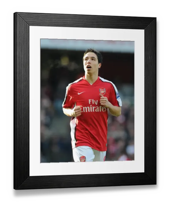 Framed Print : Samir Nasri (Arsenal). Arsenal 2: 0 Sunderland, Barclays Premier League