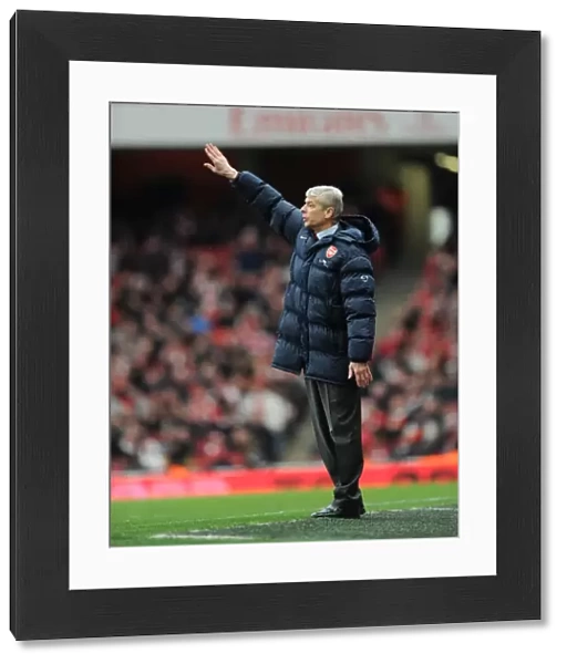 Arsenal manager Arseen Wenger. Arsenal 2: 0 Sunderland, Barclays Premier League