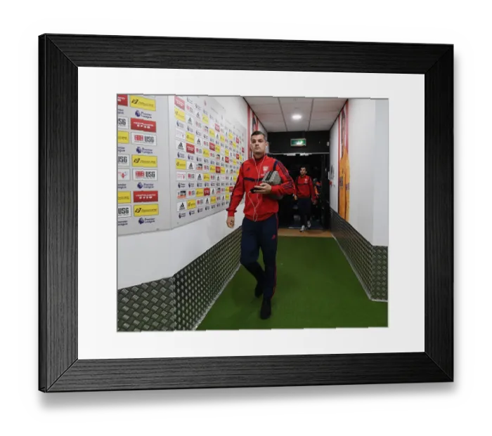 Framed Print : Granit Xhaka: Arsenal's Focus Ahead of Sheffield United Clash (Premier League 2019-20) Framed Print : Granit Xhaka: Arsenal's Focus Ahead of Sheffield United Clash (Premier League 2019-20)