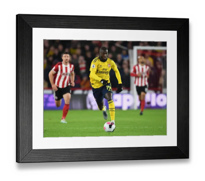 Framed Print : Pepe Leads Arsenal's Attack Against Sheffield United - Premier League 2019-20 Framed Print : Pepe Leads Arsenal's Attack Against Sheffield United - Premier League 2019-20