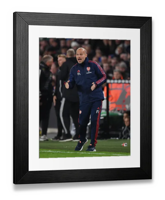 Framed Print : Arsenal Assistant Coach Freddie Ljungberg at Sheffield United vs Arsenal, Premier League 2019-20