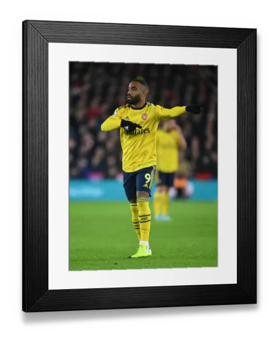 Framed Print : Alexis Lacazette in Action: Premier League Showdown - Sheffield United vs. Arsenal (2019-20)