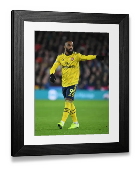 Framed Print : Alex Lacazette in Action: Sheffield United vs. Arsenal, Premier League 2019-20