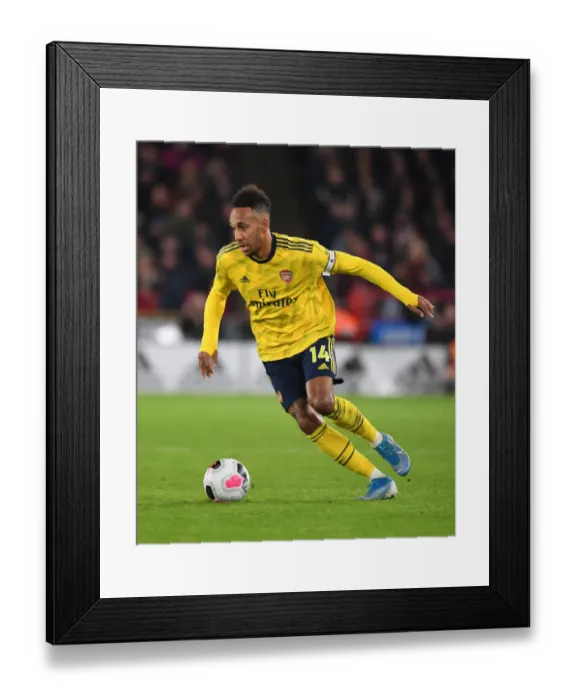 Framed Print : Aubameyang's Brilliant Display: Arsenal's Victory over Sheffield United Framed Print : Aubameyang's Brilliant Display: Arsenal's Victory over Sheffield United