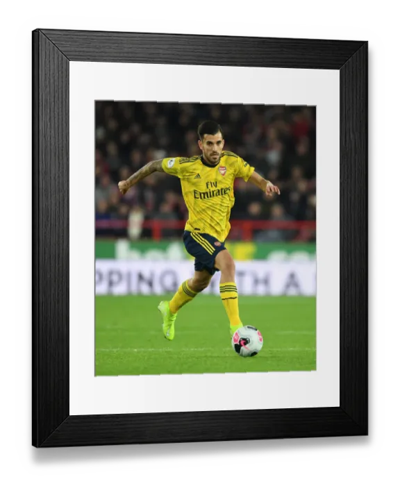Framed Print : Dani Ceballos in Action: Arsenal vs. Sheffield United, Premier League 2019-20