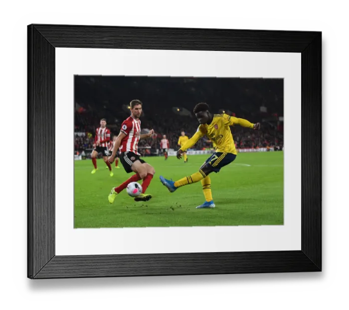 Framed Print : Arsenal vs Sheffield United: Premier League Clash at Bramall Lane, October 2019