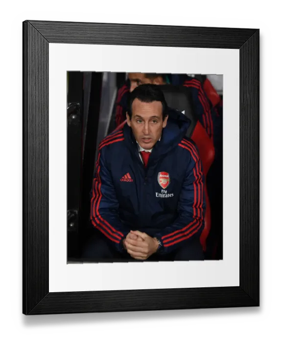 Framed Print : Unai Emery Before Sheffield United vs Arsenal Premier League Clash (October 2019)